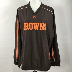 Cleveland Browns NFL Team Apparel Pullover Windbreaker Windshirt Size XL